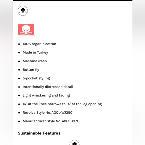 NWT Agolde 90’s Mid Rise Loose - Picture 4 of 5